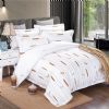 customized hotel bedding set white embroidered duvet cover set